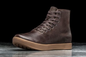 Nobull High-Top Leather Sportschuhe Herren Braun | 64917-QCZD