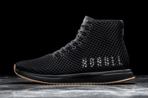 Nobull High-Top Mesh Laufschuhe Damen Schwarz | 96435-AEGT