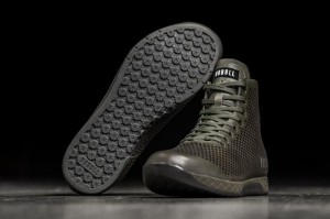 Nobull High-Top Moss Leather Sportschuhe Herren Grün | 26083-SVTE