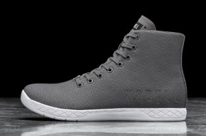 Nobull High-Top Sportschuhe Damen Dunkelgrau Weiß | 81290-TKPU