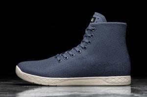 Nobull High-Top Sportschuhe Damen Navy Weiß | 83149-PEYM