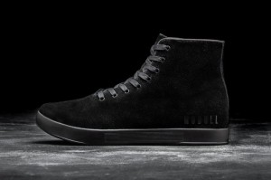 Nobull High-Top Suede Sportschuhe Herren Schwarz | 53946-AIKX
