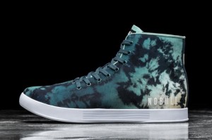 Nobull High-Top Tie-Dye Canvas Sportschuhe Herren Türkis | 95074-QNRP