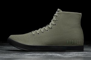 Nobull High Top Sportschuhe Damen Grün | 15486-ZINM