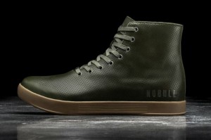 Nobull High Top Sportschuhe Herren Grün | 46279-AVOB