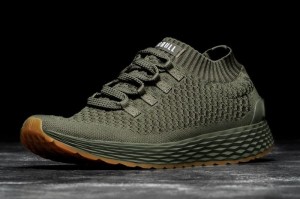 Nobull Knit Laufschuhe Damen Grün | 40592-SORW