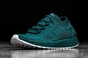 Nobull Knit Laufschuhe Damen Türkis | 52309-CGTW