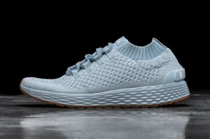 Nobull Knit Laufschuhe Herren Blau | 71289-SNKR