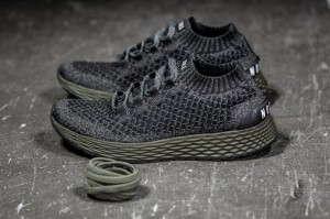 Nobull Knit Laufschuhe Herren Schwarz Dunkelgrün | 45931-ADBF