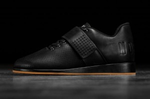 Nobull Leather Lifter Sportschuhe Damen Schwarz | 65982-RMGK