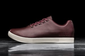 Nobull Leather Sportschuhe Herren Bordeaux | 84109-HXSK