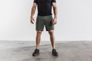 Nobull Lightweight 7 Kurze Hose Herren Olivgrün | 91247-NPYR
