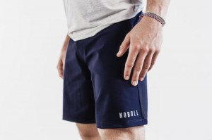 Nobull Lightweight 8.5 Kurze Hose Herren Navy | 49376-LPNA