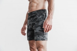 Nobull Lightweight Knit 7 Camo Kurze Hose Herren Camouflage | 89531-DFJB