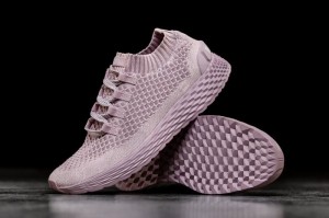 Nobull Lilac Knit Laufschuhe Damen Lila | 81423-EJXS