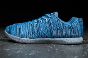 Nobull Linear Sportschuhe Herren Blau | 58493-XCVS