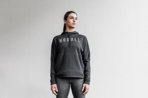 Nobull Loose fit Hoodie Damen Schwarz | 54731-EQXD