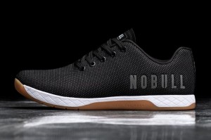 Nobull Low-Top Sportschuhe Herren Schwarz Weiß | 81607-OGXC