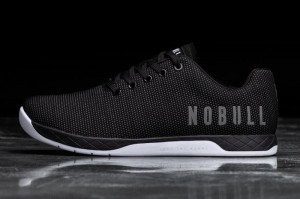 Nobull Low-Top Sportschuhe Herren Schwarz Weiß | 65013-HMND