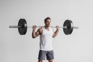 Nobull Miami Muskelshirt Herren Weiß | 36075-WTRG