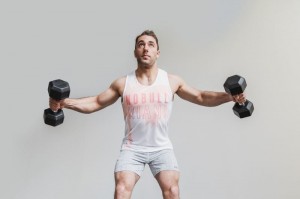 Nobull Miami Palm Muskelshirt Herren Koralle | 72908-KQRN