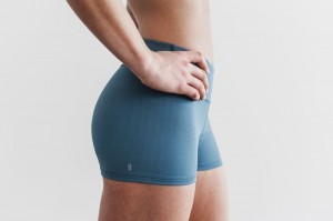 Nobull Mid-Rise 2 Kurze Hose Damen Blau | 76401-LAVX