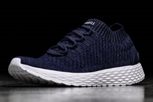 Nobull Midnight Knit Laufschuhe Herren Navy | 48731-XPOH