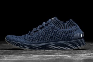 Nobull Midnight Knit Laufschuhe Herren Navy | 43802-WSYB