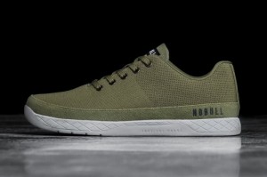 Nobull Moss Canvas Sportschuhe Herren Grün | 13549-WMCJ