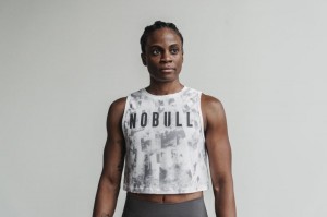 Nobull Muscle Artists For Humanity Muskelshirt Damen Weiß | 18596-OWFZ