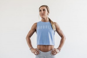 Nobull Muscle Bright Colors Muskelshirt Damen Blau | 39764-CYPK