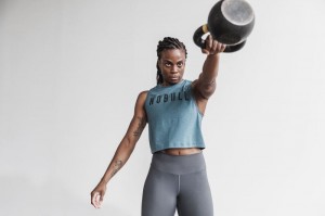 Nobull Muscle Bright Colors Muskelshirt Damen Türkis | 38509-VALB
