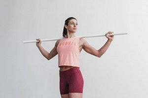 Nobull Muscle California Muskelshirt Damen Koralle | 86052-MLAP