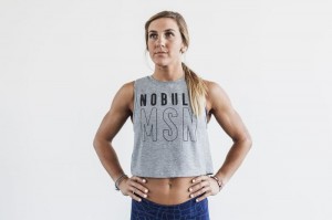 Nobull Muscle Madison Muskelshirt Damen Grau | 16074-JGEX