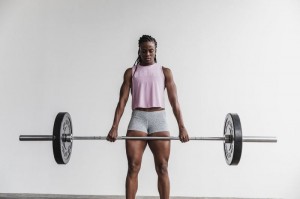 Nobull Muscle Miami Muskelshirt Damen Rosa | 39764-MABR