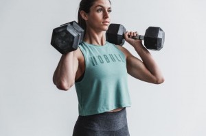 Nobull Muscle Seasonal Colors Muskelshirt Damen Blau | 72534-ERCT