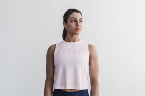 Nobull Muscle Seasonal Colors Muskelshirt Damen Rosa | 65437-LUOV