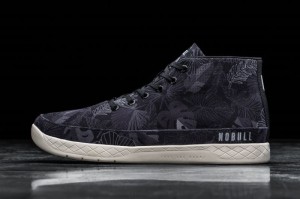 Nobull Oasis Canvas Mid Sportschuhe Herren Schwarz | 35072-OCVG
