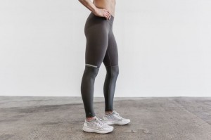 Nobull Pace Strumpfhose Damen Dunkelgrau | 94178-OSDZ