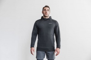 Nobull Performance Pullover Hoodie Herren Tiefesgrau | 15293-PVMA