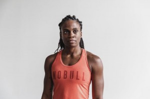 Nobull Racerback Bright Colors Muskelshirt Damen Orange | 83904-MLAD