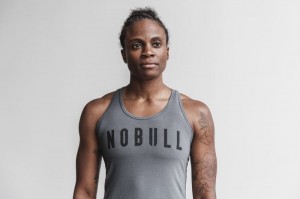 Nobull Racerback Classic Colors Muskelshirt Damen Dunkelgrau | 03498-RTJE