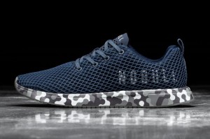 Nobull Radial Mesh Laufschuhe Herren Navy | 19037-FNQX