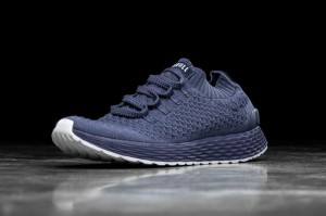 Nobull Reflective Knit Laufschuhe Herren Navy | 05968-YODF