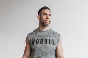 Nobull Sleeveless Camo T-shirts Herren Camouflage | 79250-KQXV