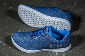 Nobull Spring Floral Sportschuhe Herren Blau | 05164-PHLU