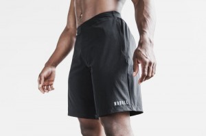Nobull Stretch Woven 9 Kurze Hose Herren Schwarz | 45863-RLGW