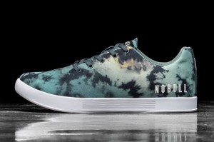 Nobull Tie-Dye Canvas Sportschuhe Herren Türkis | 30185-MXCT