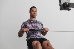 Nobull Tie-Dye T-shirts Herren Rosa Schwarz | 76129-XQGT