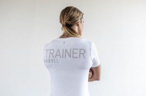 Nobull Trainer T-shirts Damen Weiß | 45389-YNPR
